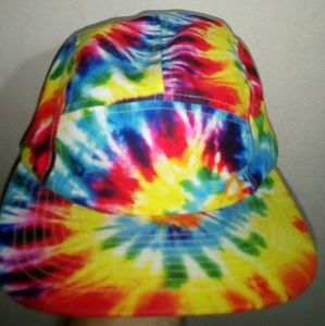 21 men adjustable 5 panel tie dye hat